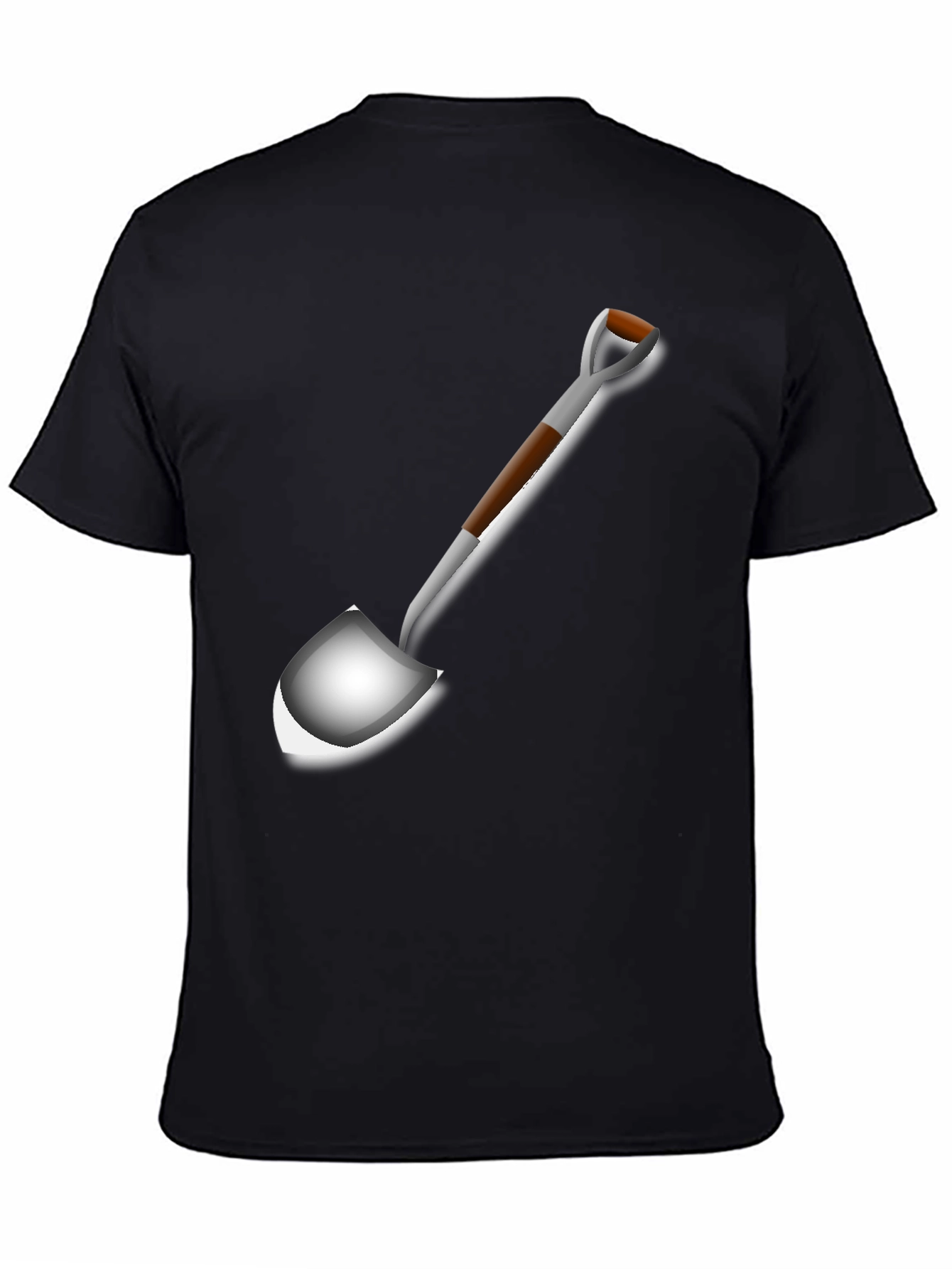 Shovel Graphic T-Shirt - Black Casual Tee