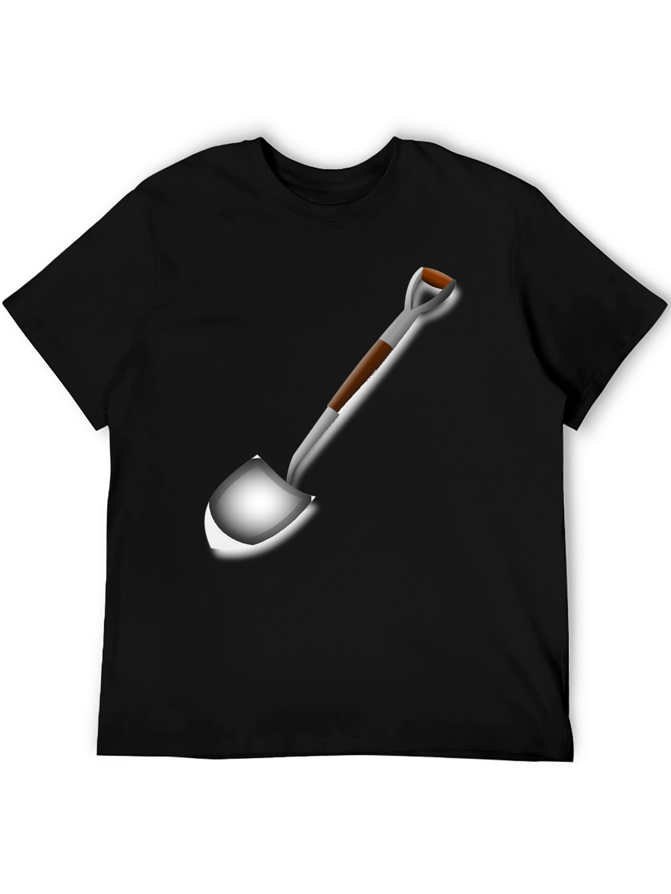 Shovel Graphic T-Shirt - Black Casual Tee