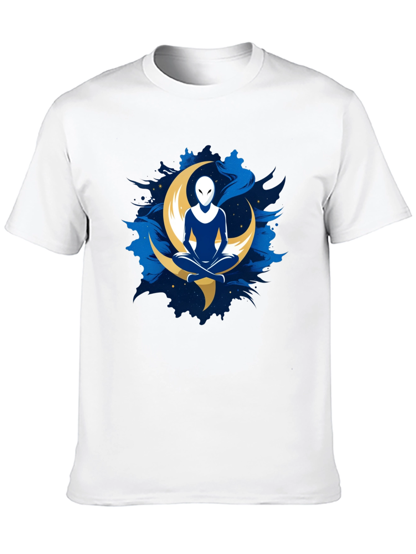 Alien Moon Meditation T-Shirt - Black