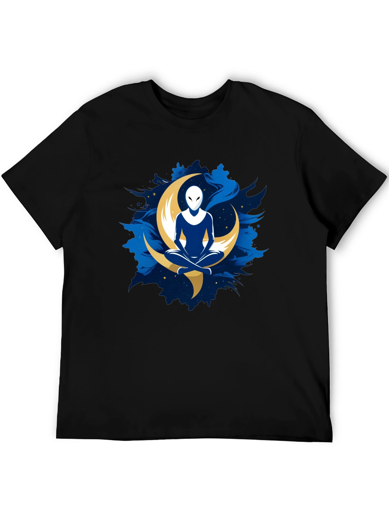 Alien Moon Meditation T-Shirt - Black
