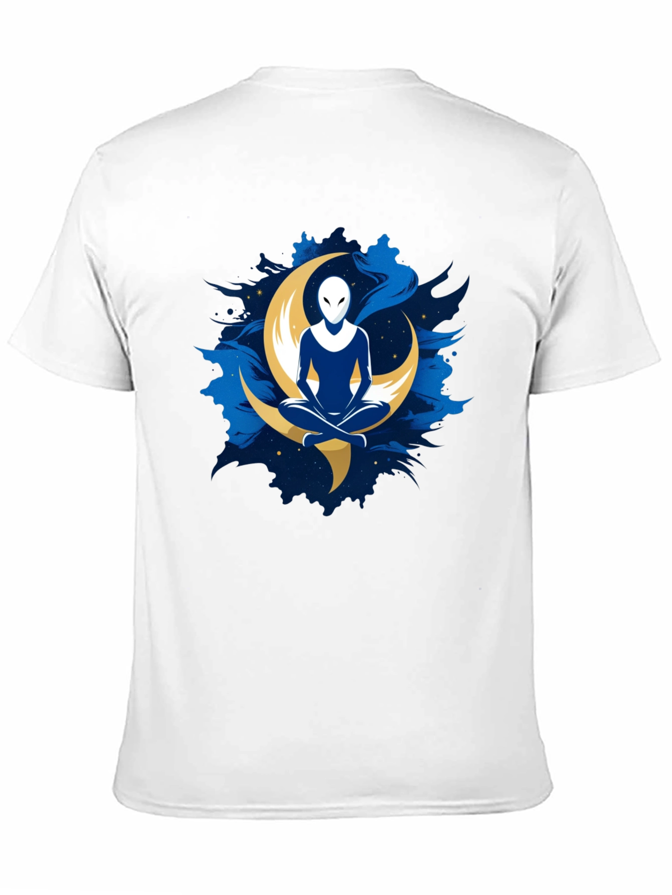 Alien Moon Meditation T-Shirt - Black