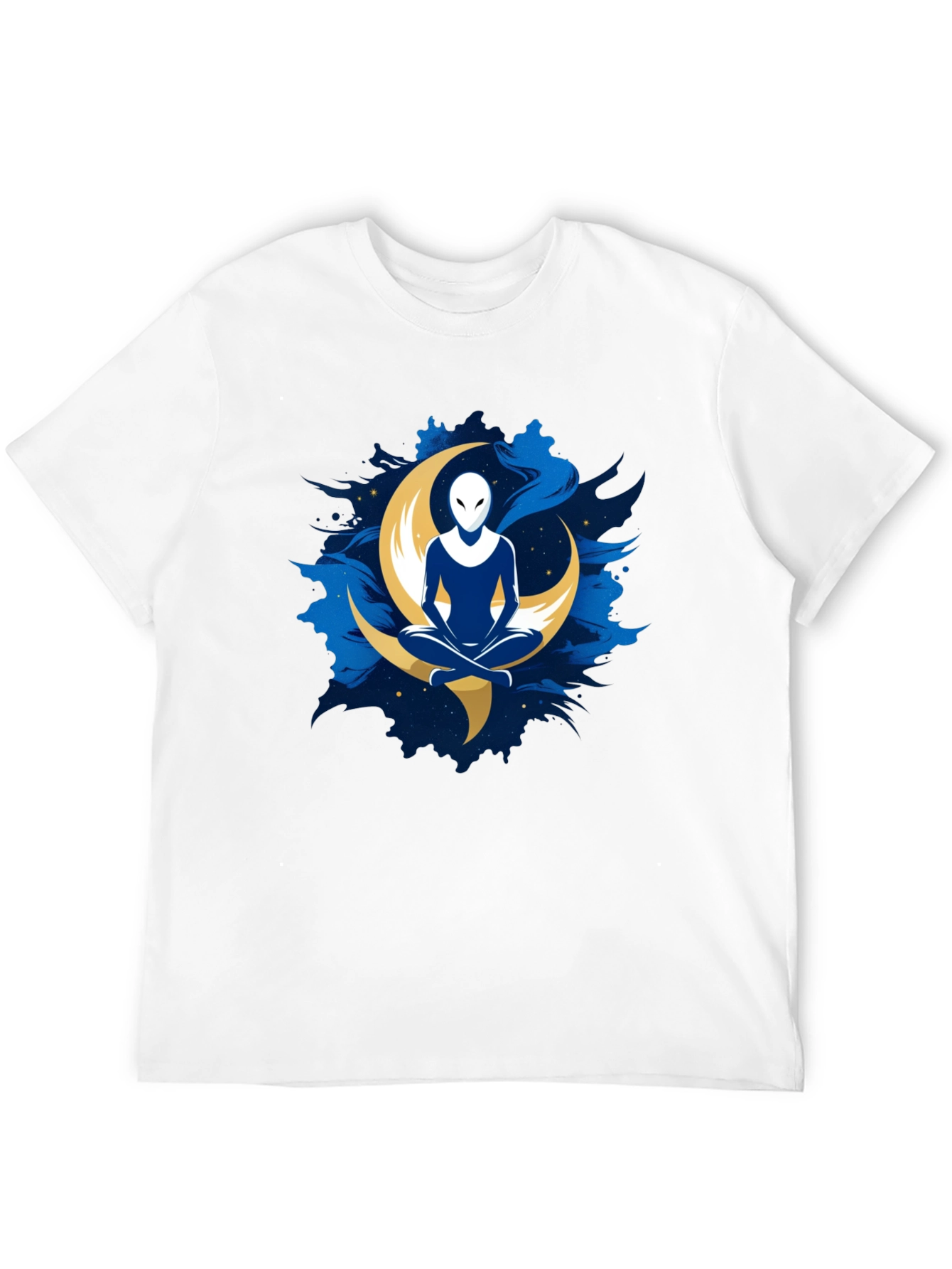 Alien Moon Meditation T-Shirt - Black