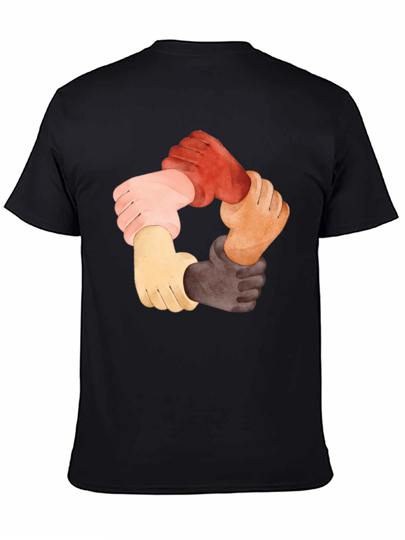 Unity Hands Graphic Tee - Black