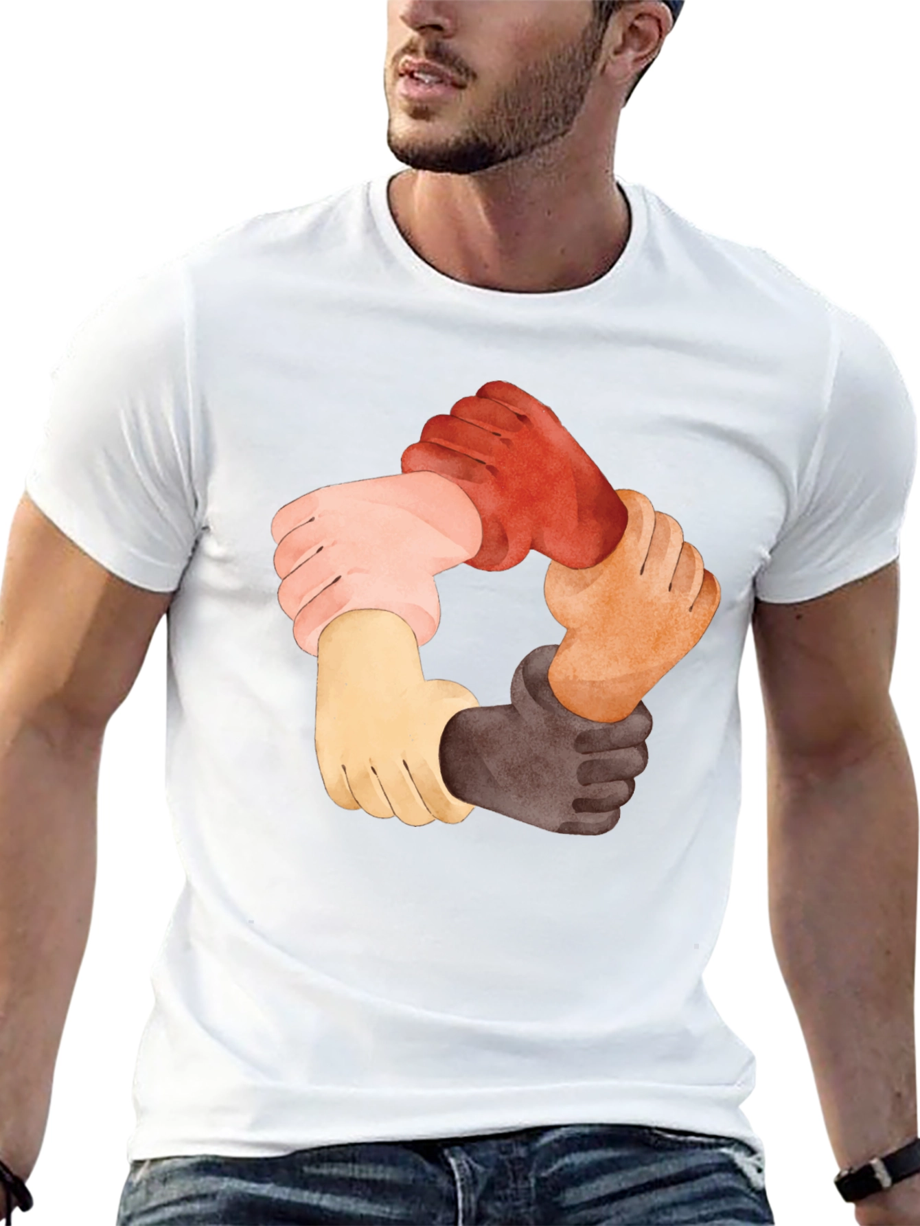 Unity Hands Graphic Tee - Black