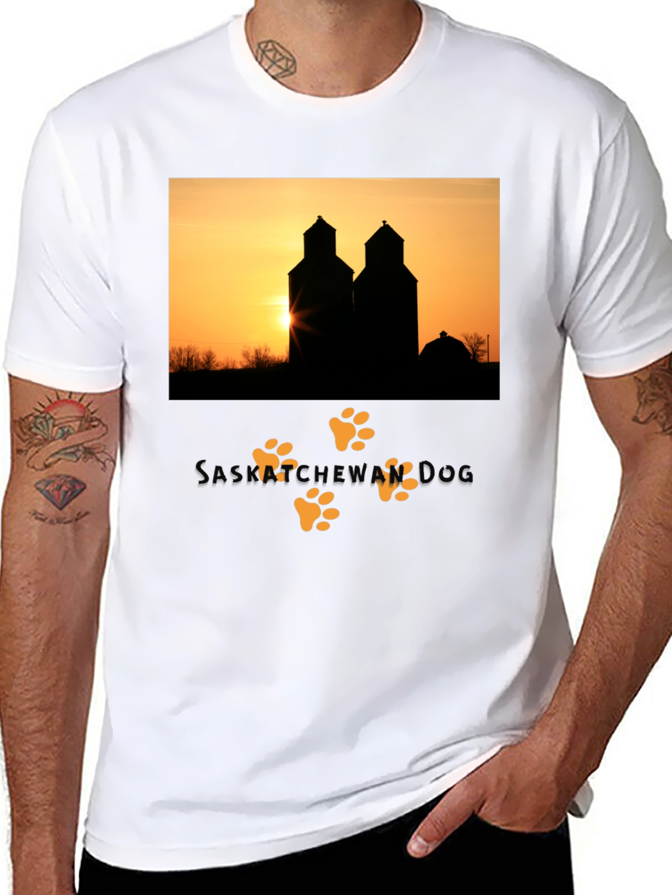 Saskatchewan Sunset Silhouette Tee