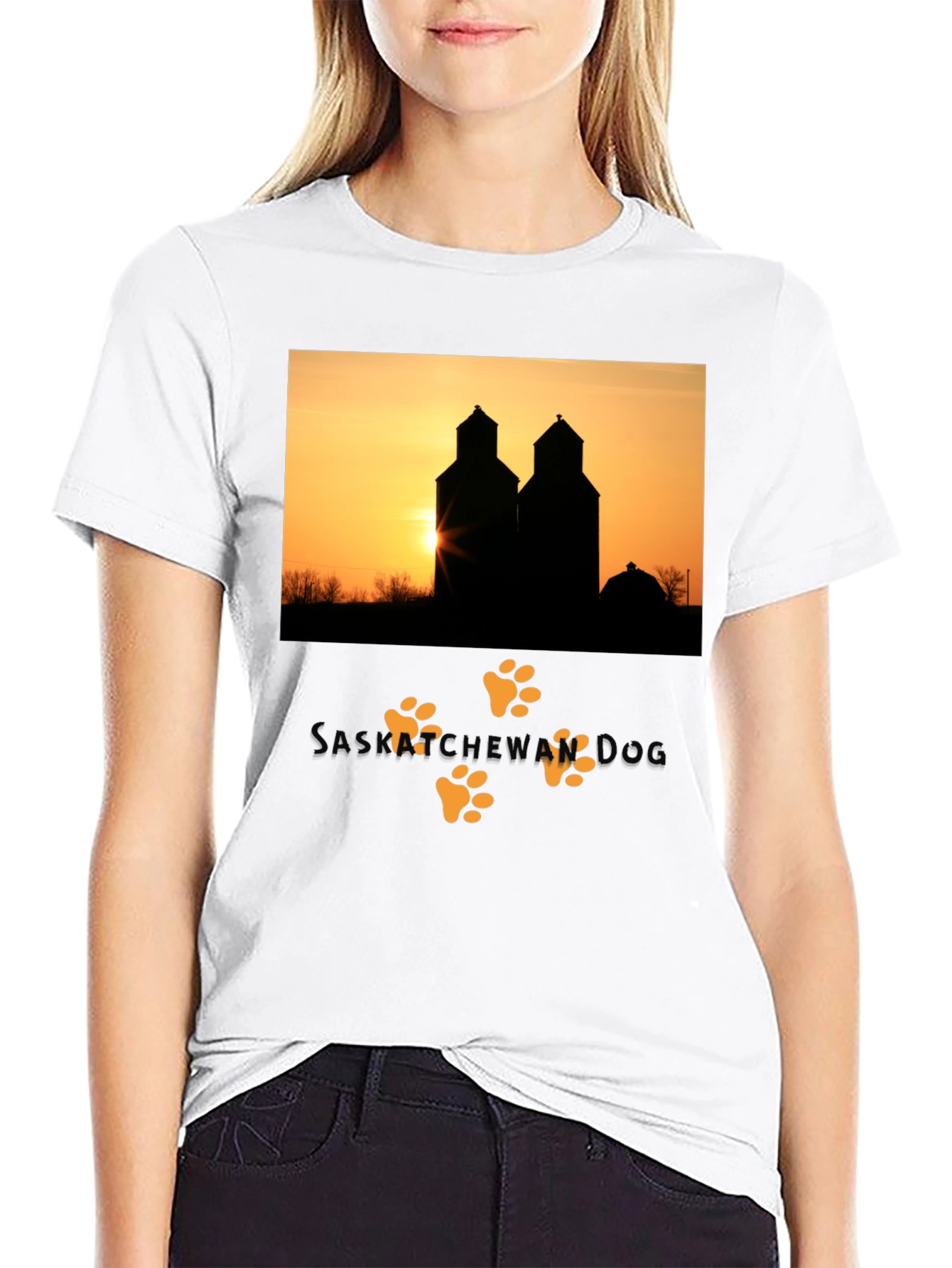 Saskatchewan Sunset Silhouette Tee