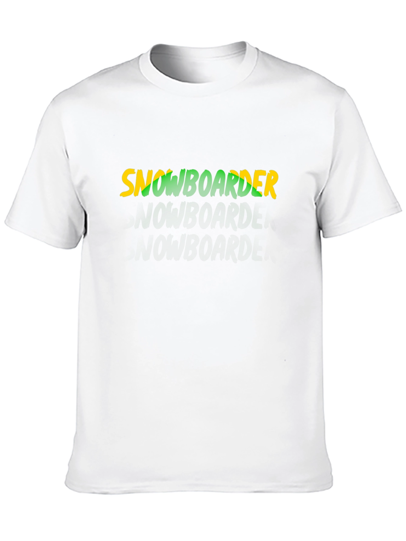 Snowboarder Graphic Tee - Stylish Black Cotton T-Shirt