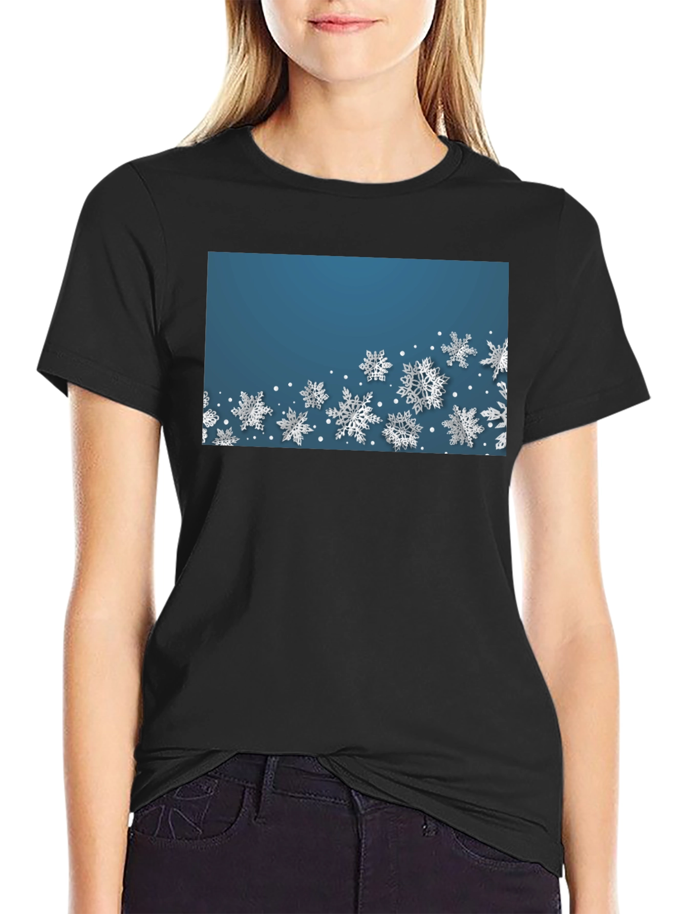 Snowflake Graphic Tee - Winter Holiday Shirt