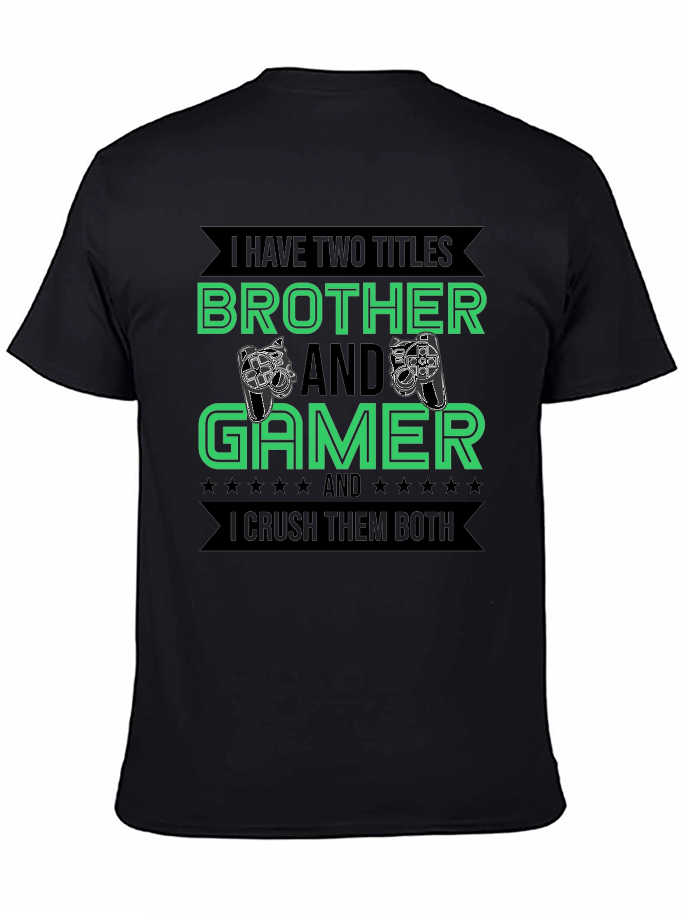 Brother and Gamer Graphic T-Shirt