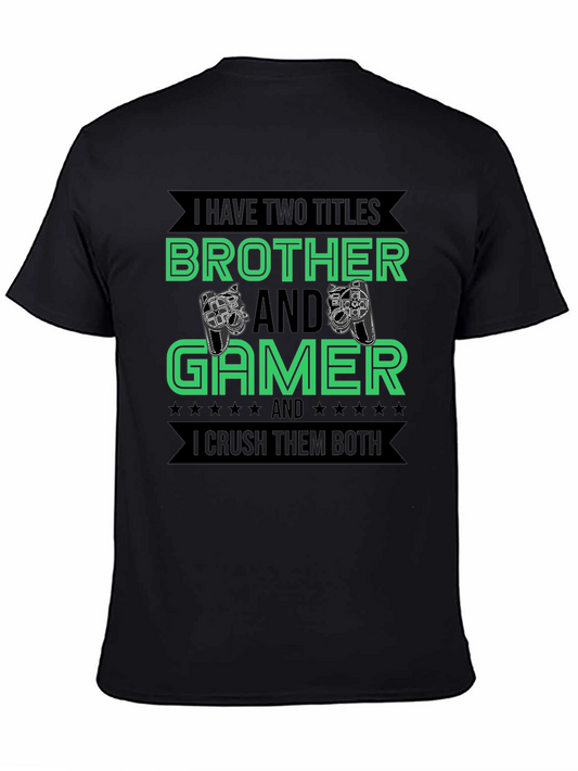 Brother and Gamer Graphic T-Shirt