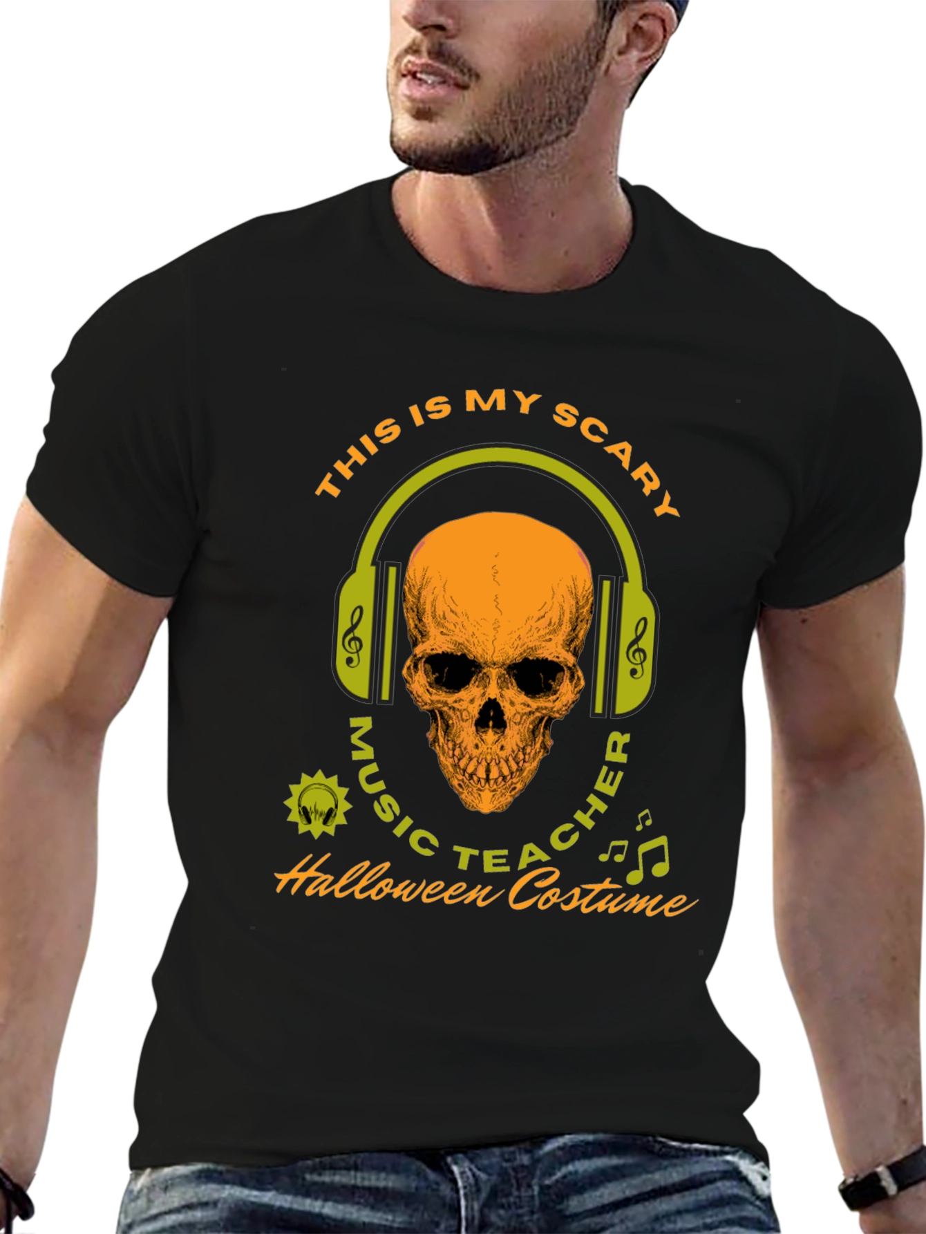 Scary Music Teacher Halloween Costume T-Shirt