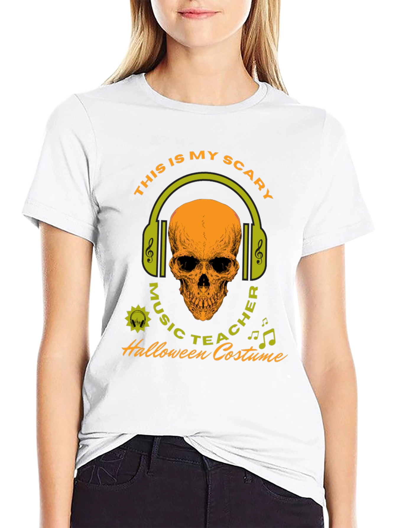 Scary Music Teacher Halloween Costume T-Shirt