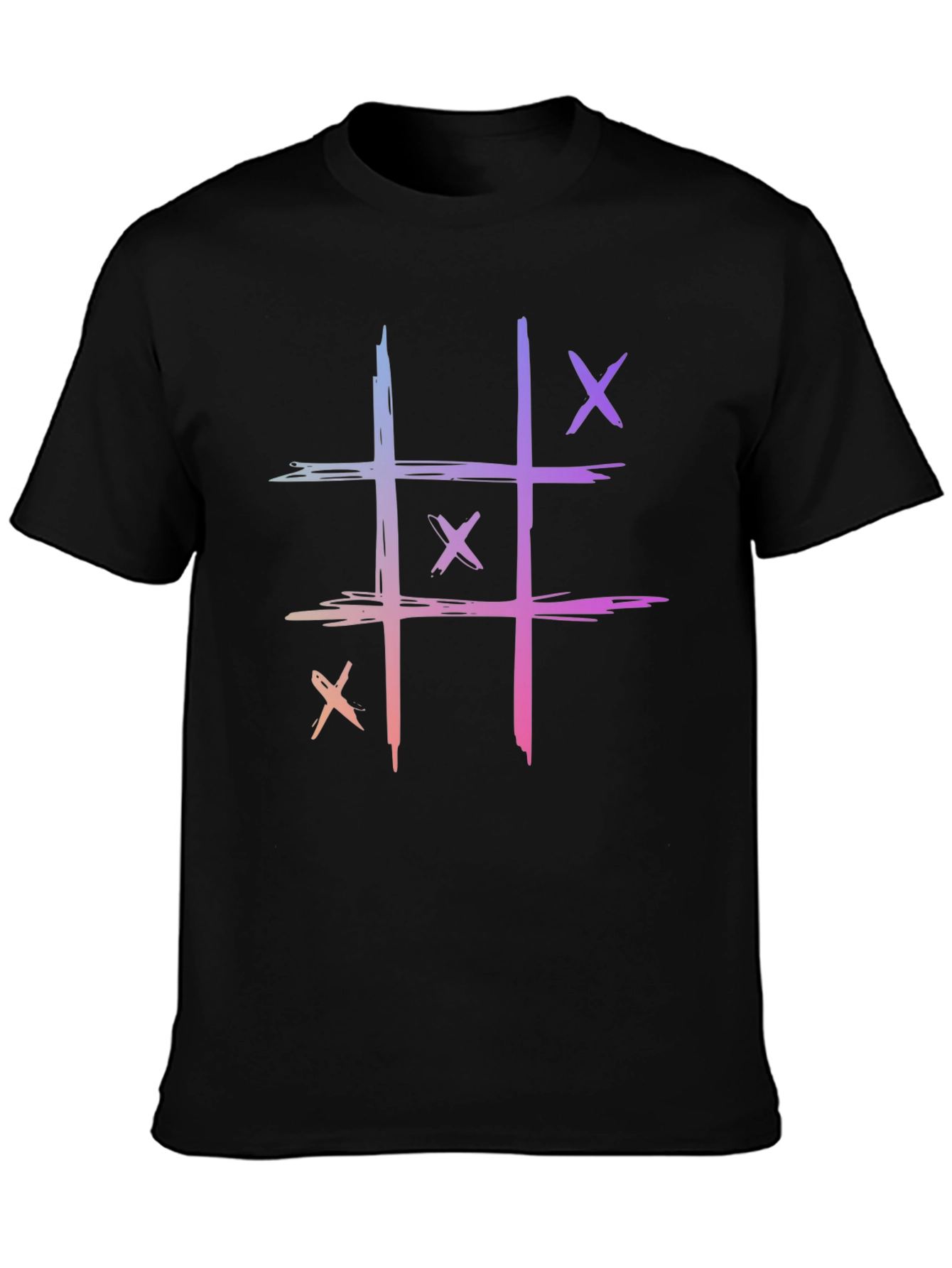 Tic-Tac-Toe Graphic T-Shirt - Cool Casual Tee