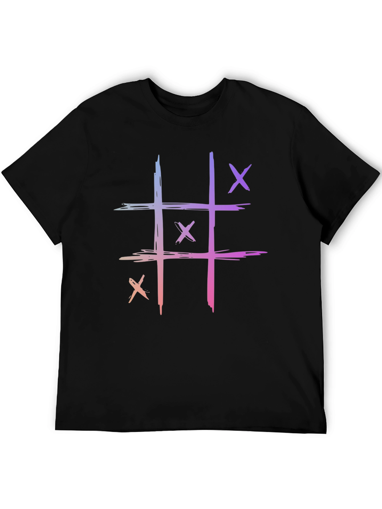 Tic-Tac-Toe Graphic T-Shirt - Cool Casual Tee