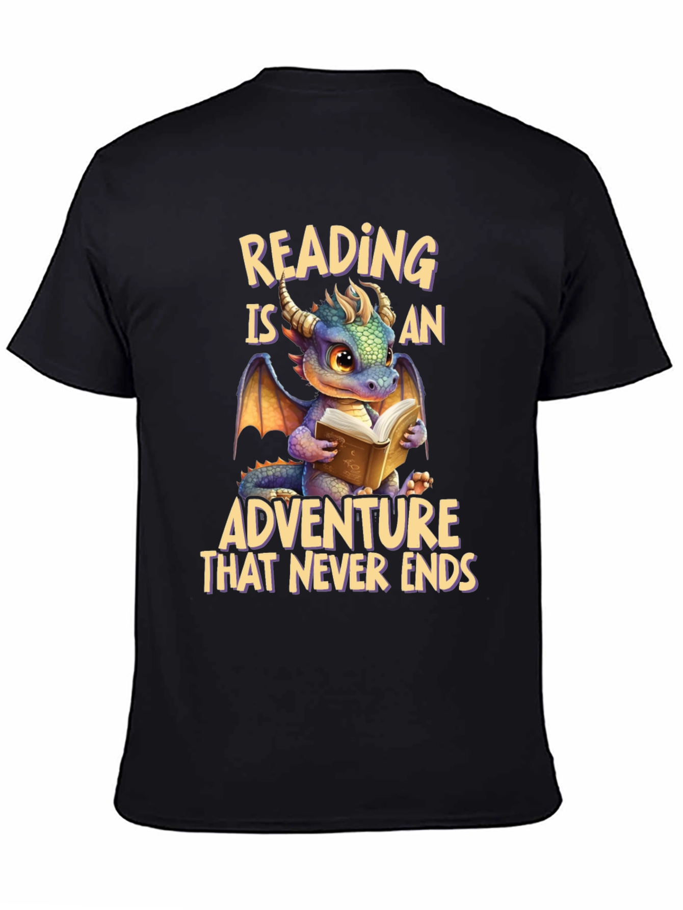 Reading Dragon T-Shirt: Adventure Never Ends
