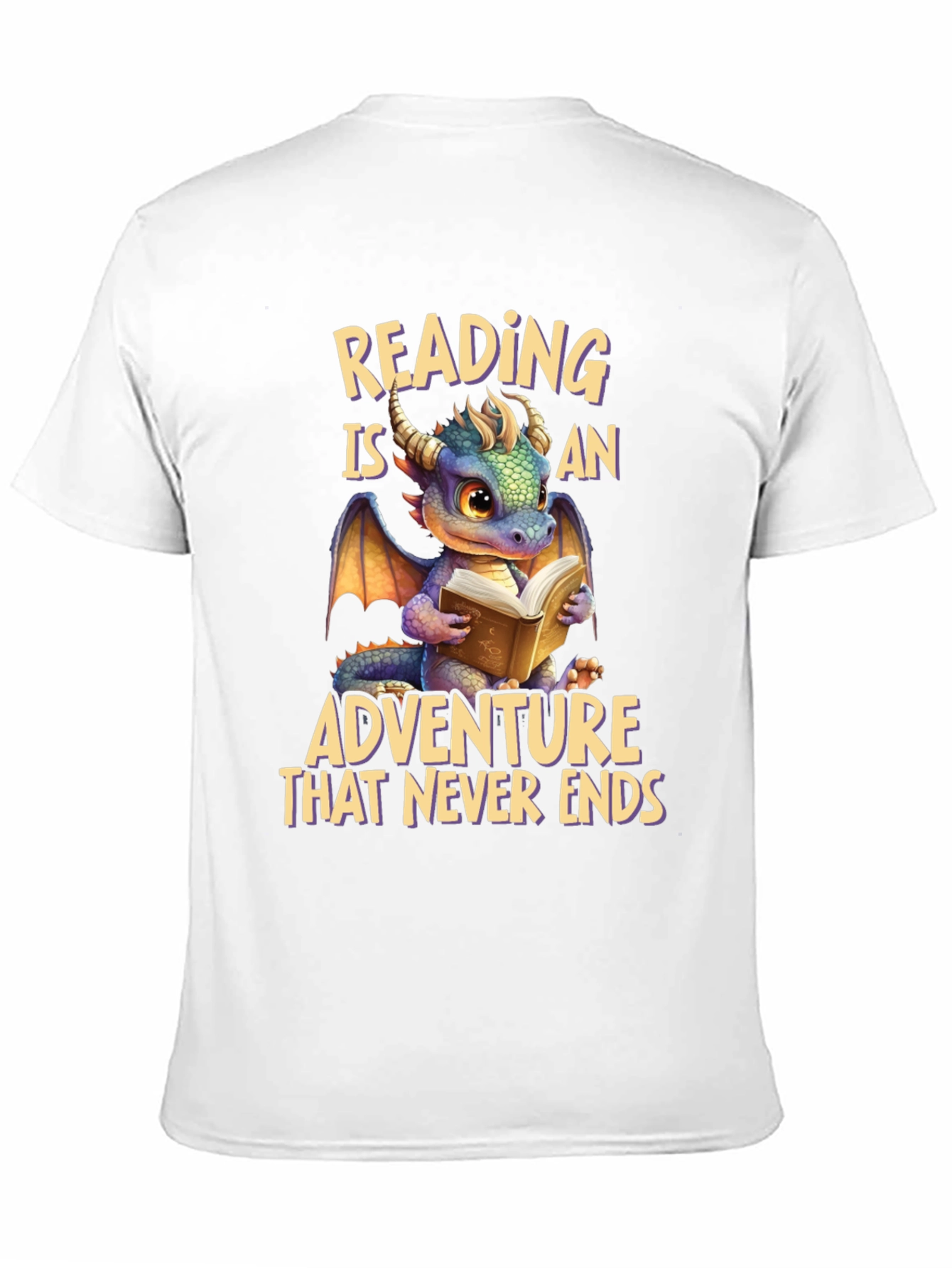 Reading Dragon T-Shirt: Adventure Never Ends