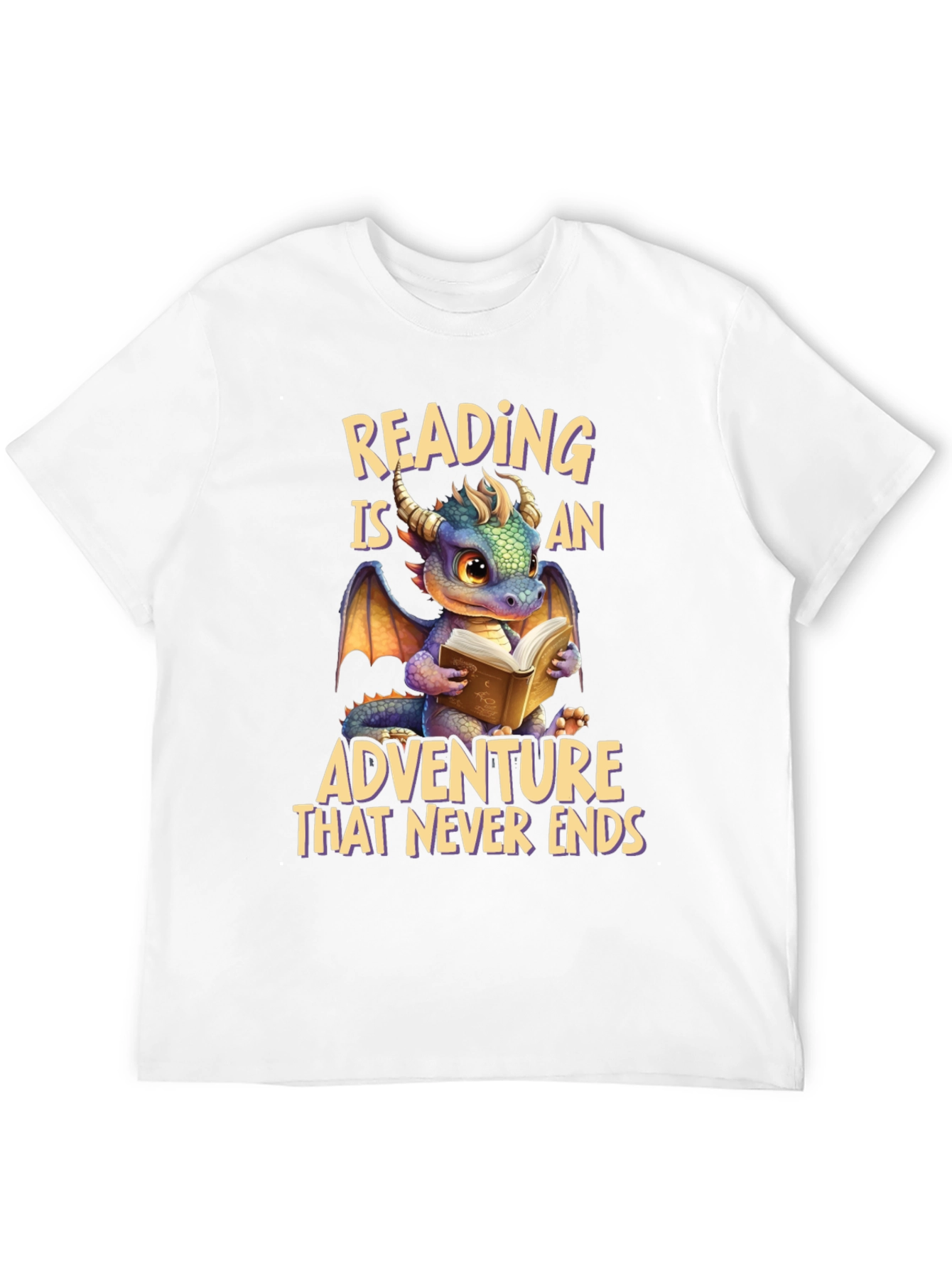 Reading Dragon T-Shirt: Adventure Never Ends
