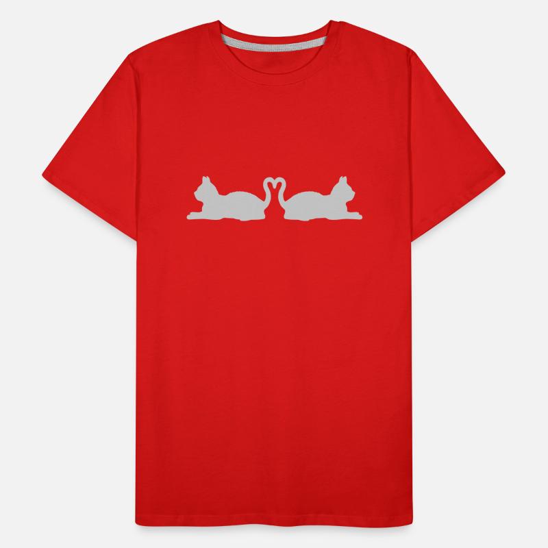 Tails heart shape cats