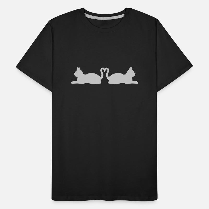 Tails heart shape cats