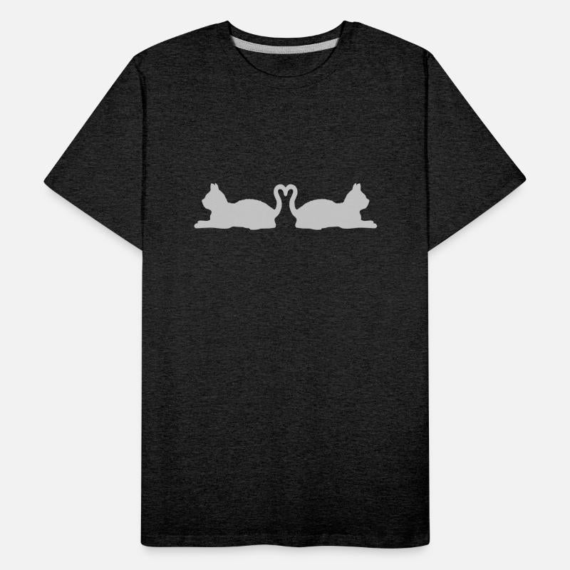 Tails heart shape cats