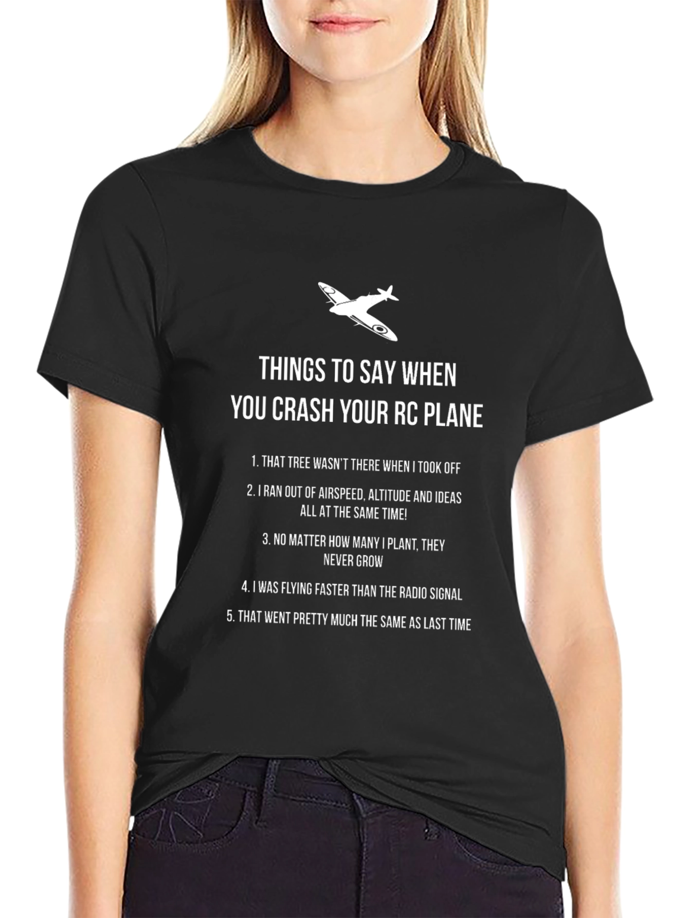 RC Plane Crash T-Shirt: Funny Pilot Humor Tee