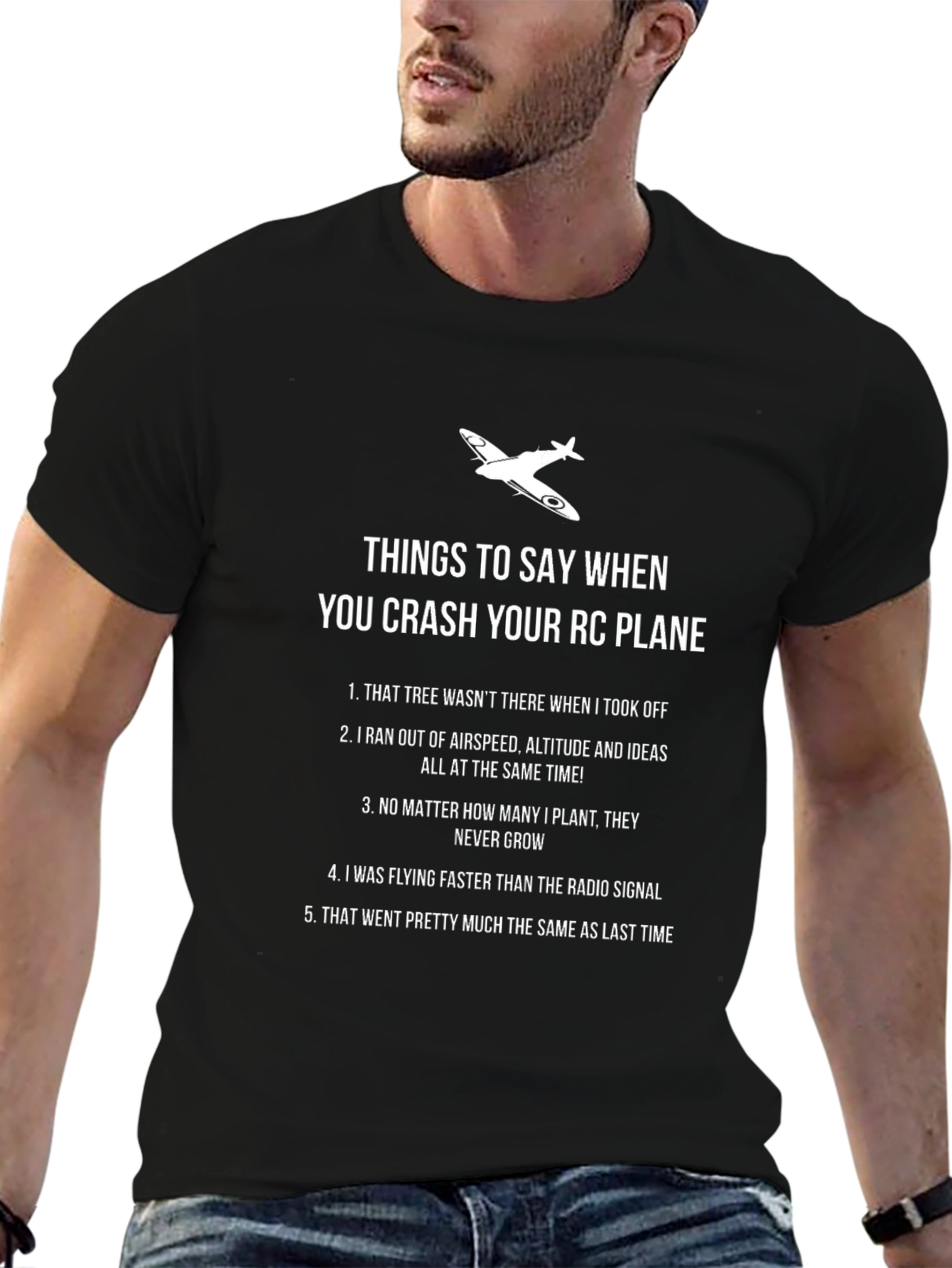RC Plane Crash T-Shirt: Funny Pilot Humor Tee