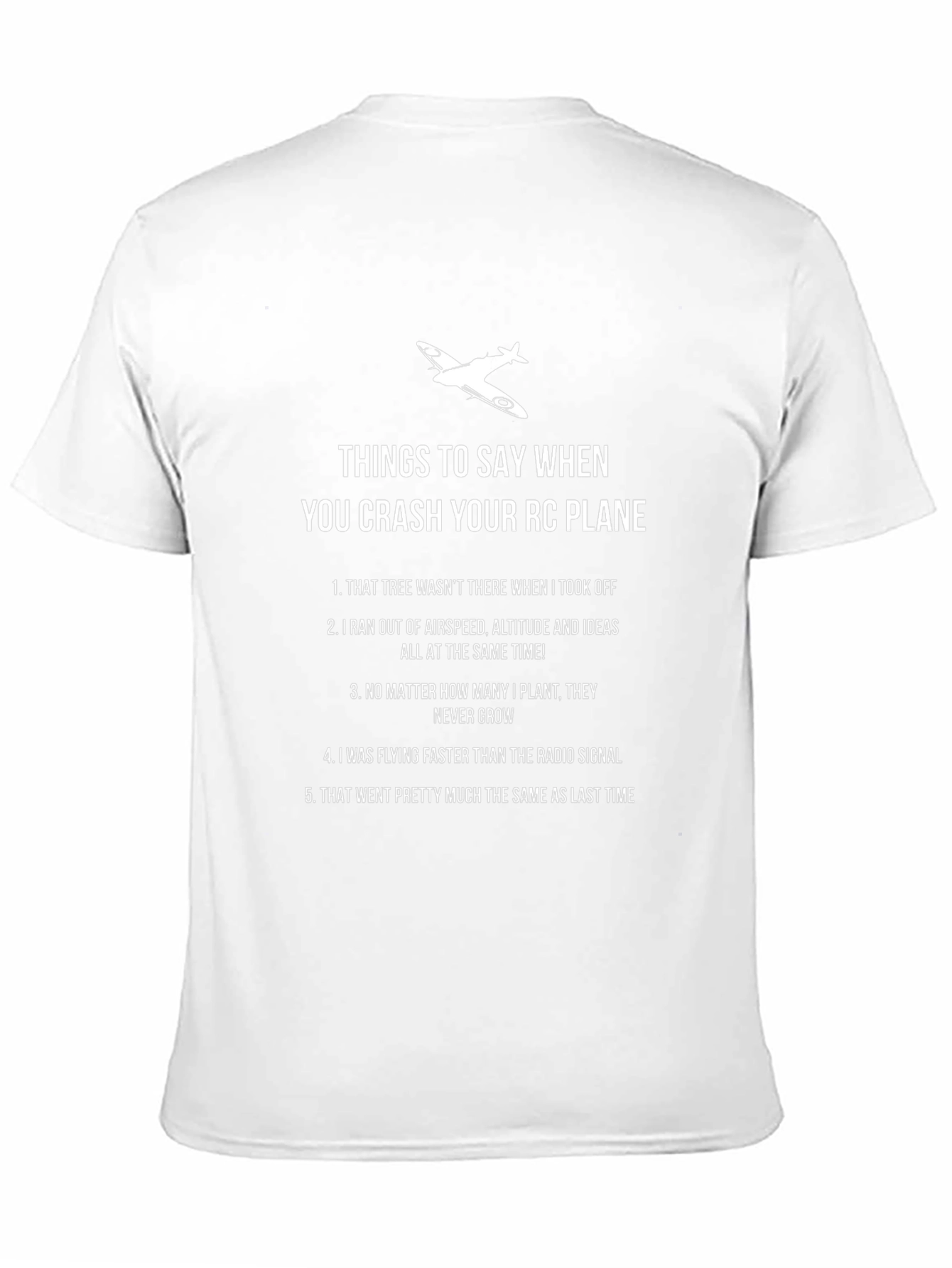 RC Plane Crash T-Shirt: Funny Pilot Humor Tee