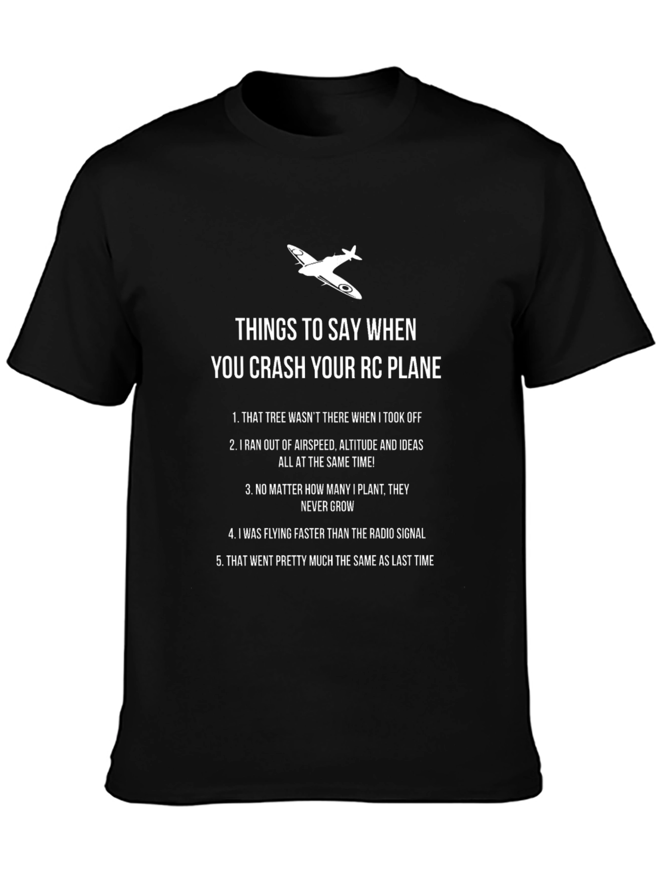 RC Plane Crash T-Shirt: Funny Pilot Humor Tee