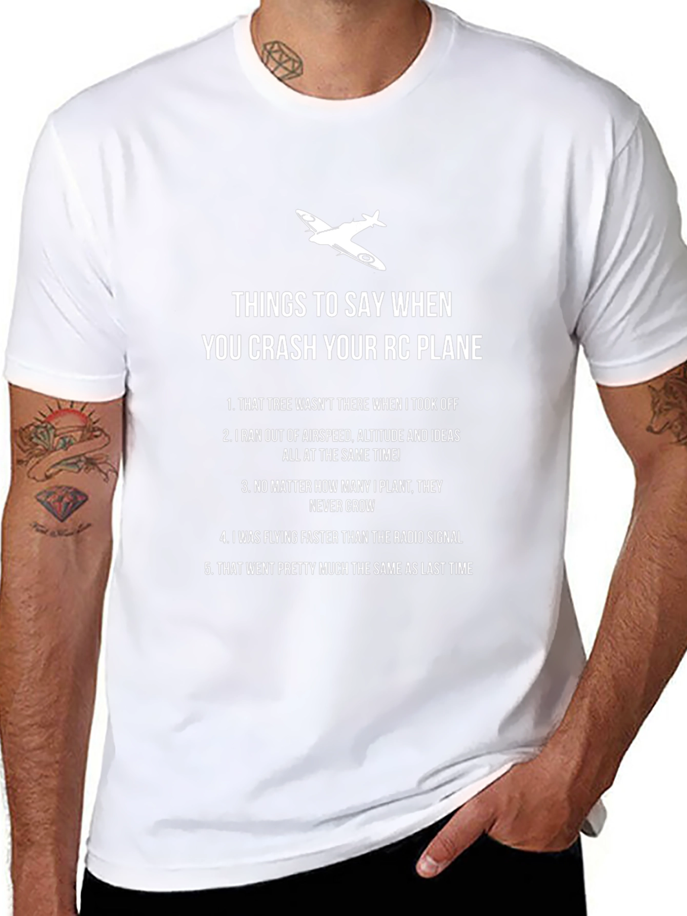 RC Plane Crash T-Shirt: Funny Pilot Humor Tee