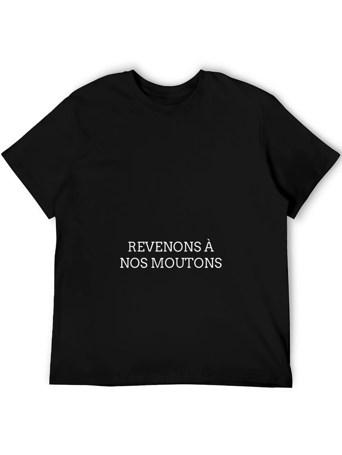 Stylish Black T-Shirt - Revenons À Nos Moutons