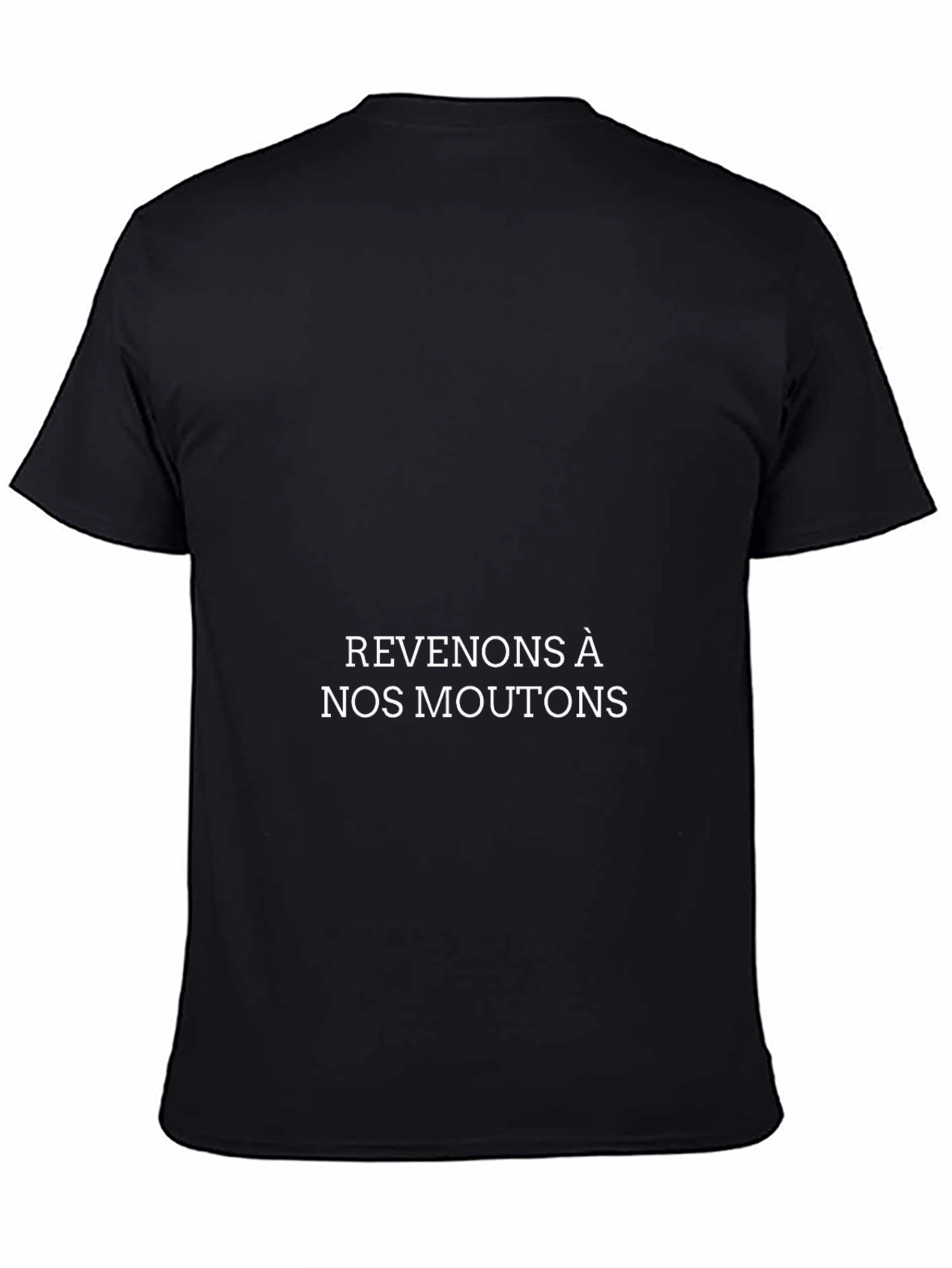 Stylish Black T-Shirt - Revenons À Nos Moutons