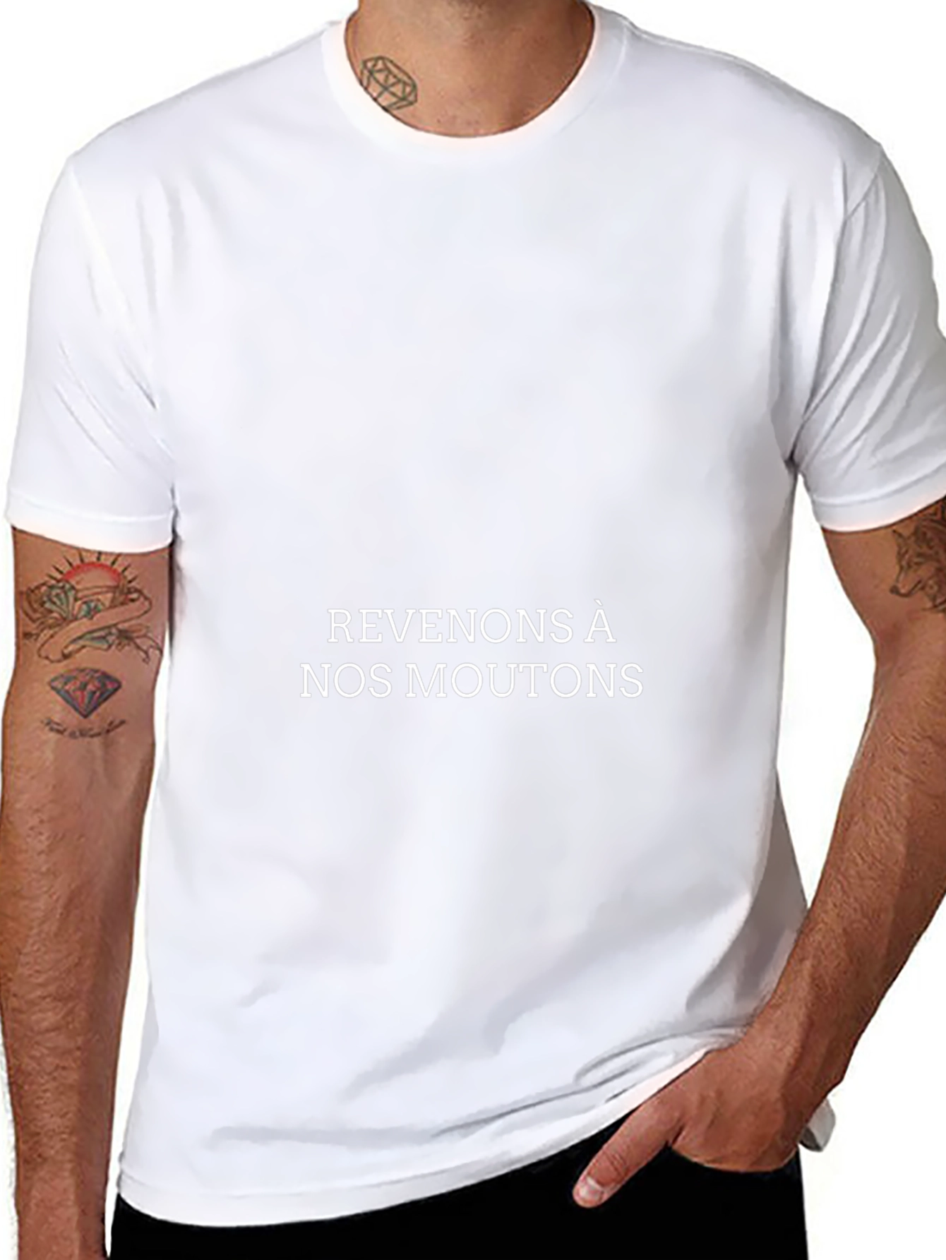 Stylish Black T-Shirt - Revenons À Nos Moutons