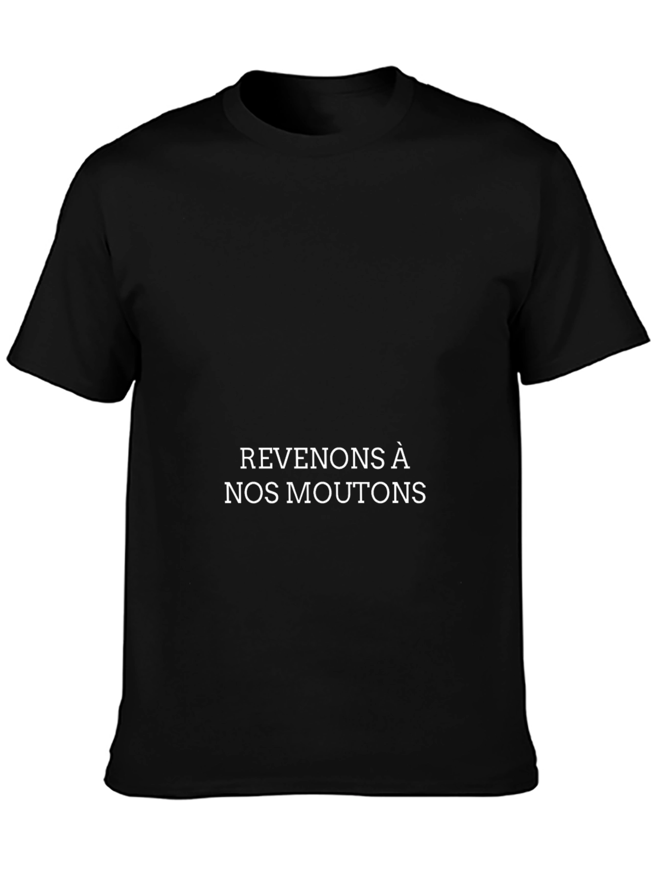 Stylish Black T-Shirt - Revenons À Nos Moutons