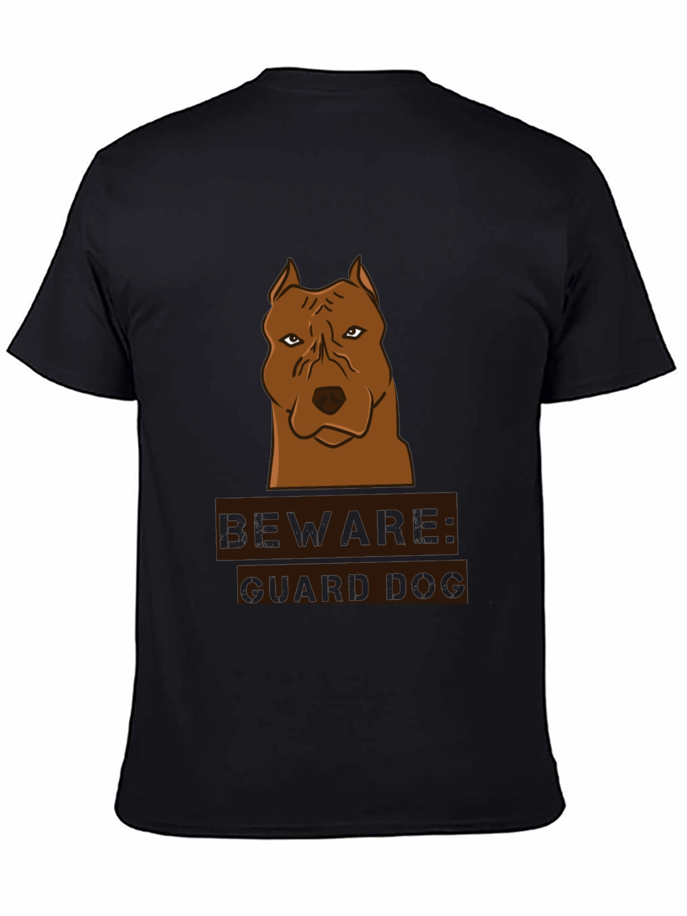 Beware Guard Dog Graphic T-Shirt