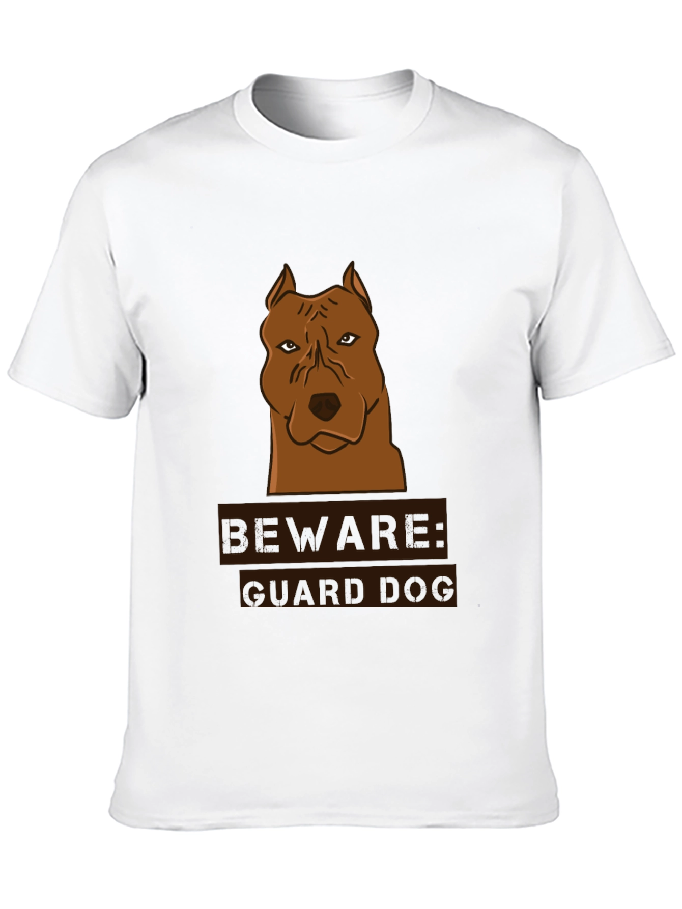 Beware Guard Dog Graphic T-Shirt