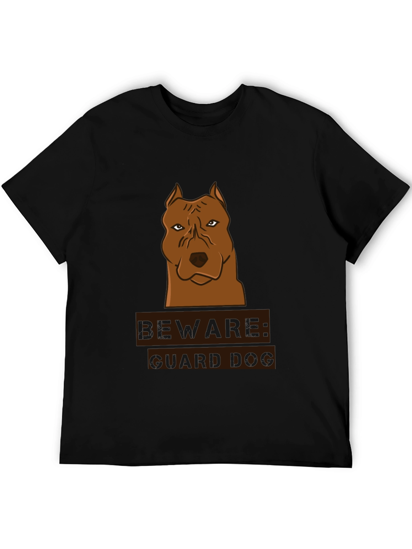 Beware Guard Dog Graphic T-Shirt