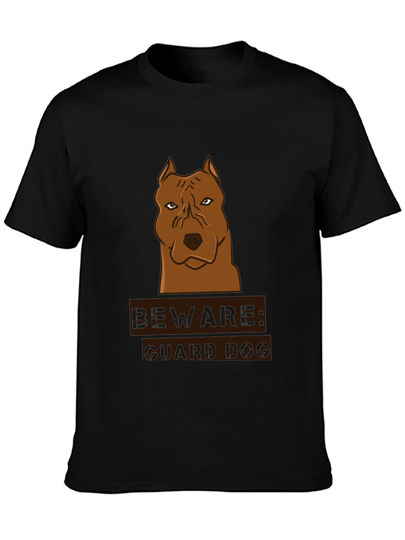 Beware Guard Dog Graphic T-Shirt