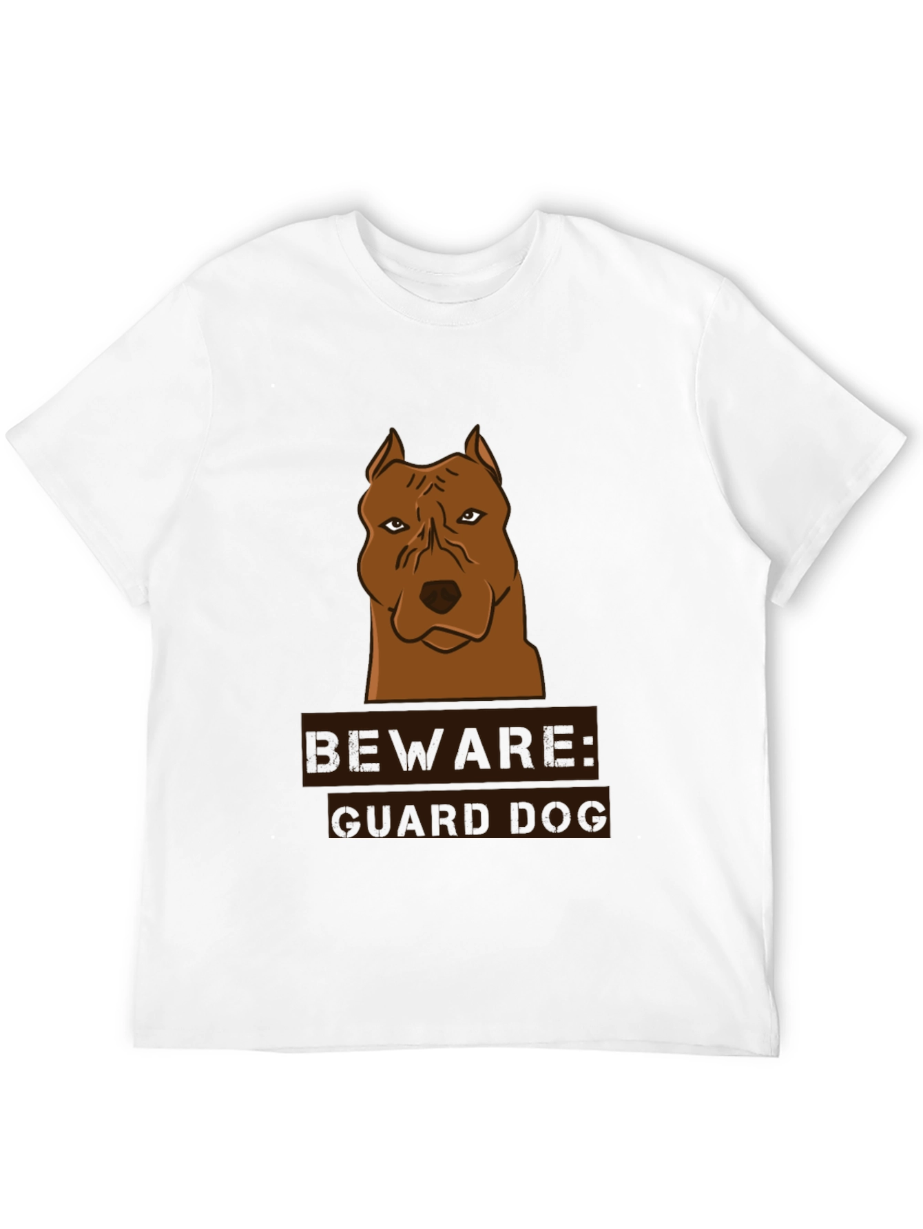Beware Guard Dog Graphic T-Shirt