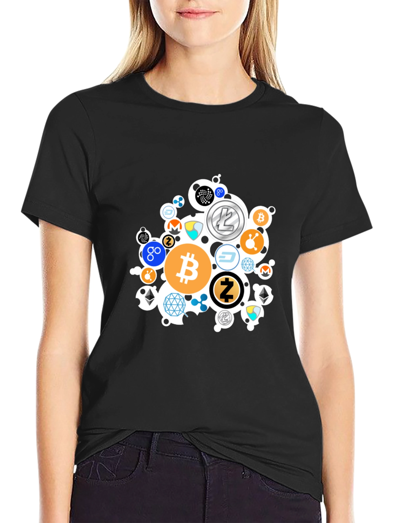 Crypto T-Shirt: Bitcoin & Altcoin Design