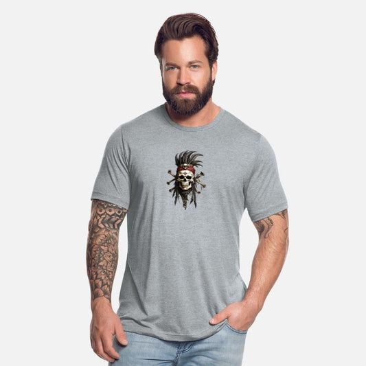 The Jolly Roger skull with a mohawk embodies