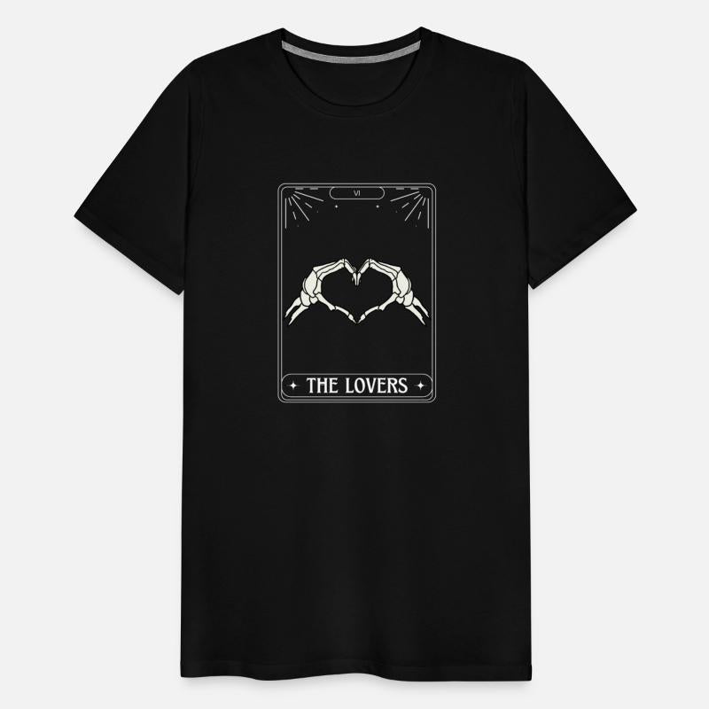 The Lovers Tarot Card Got Skeleton Skull Halloween