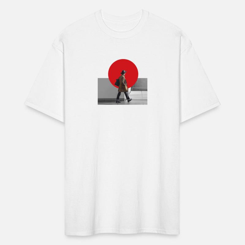 The Wanderer Tee - Modern Minimalist Traveler Grap