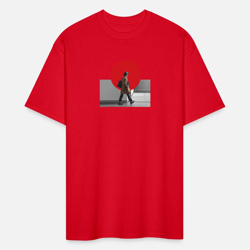 The Wanderer Tee - Modern Minimalist Traveler Grap