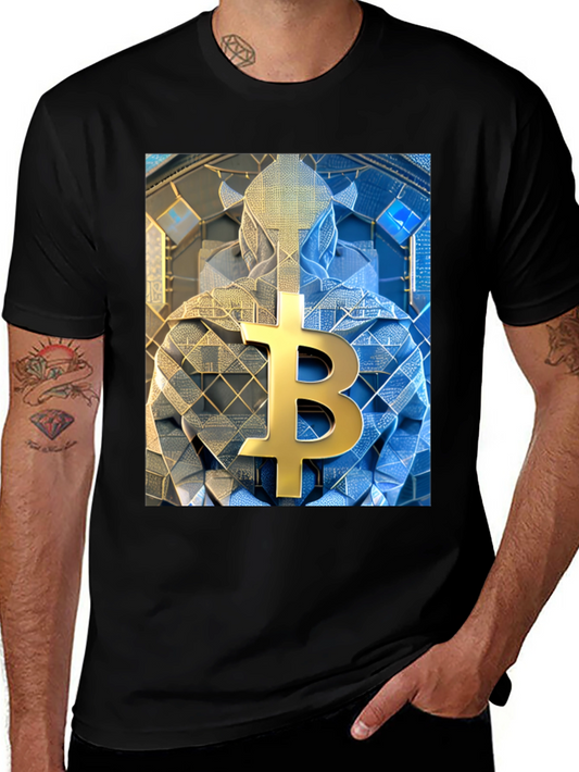 Bitcoin Crypto Art Black T-Shirt