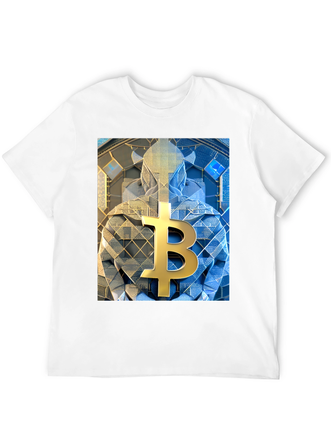 Bitcoin Crypto Art Black T-Shirt