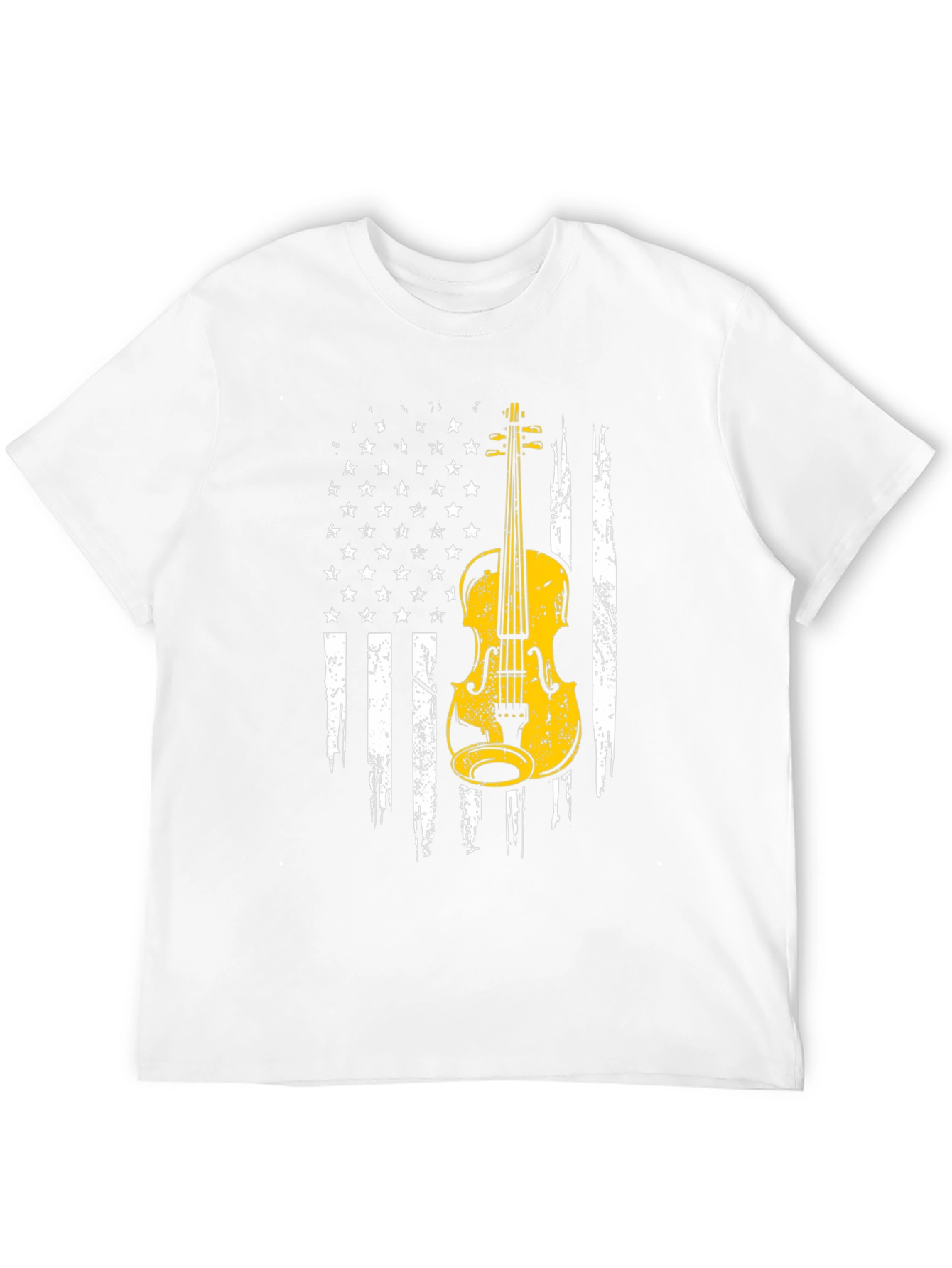 Violin American Flag Graphic Tee