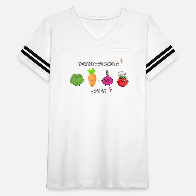 Together we make a salad
