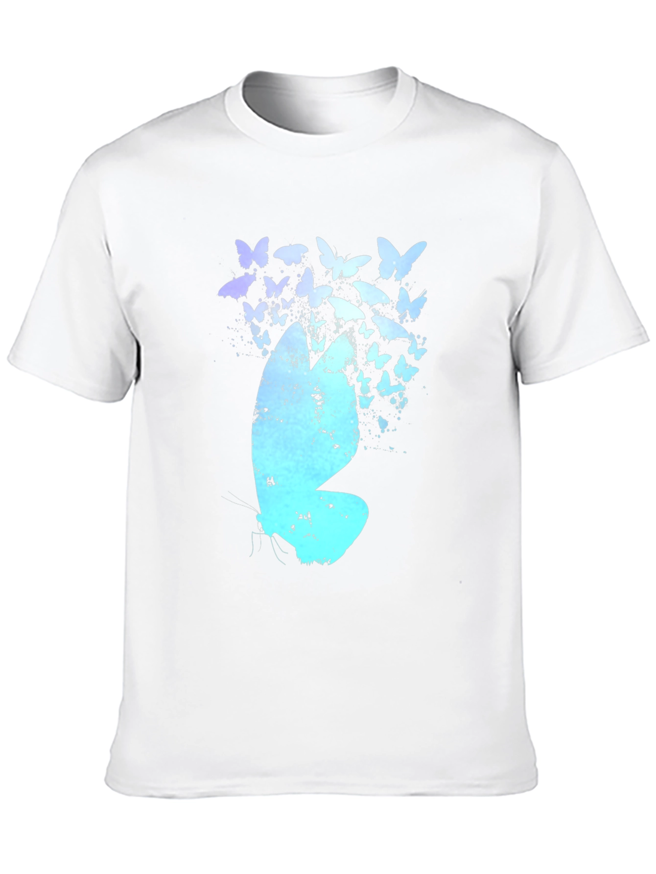 Butterfly Effect Graphic Tee - Black Cotton Blend Shirt