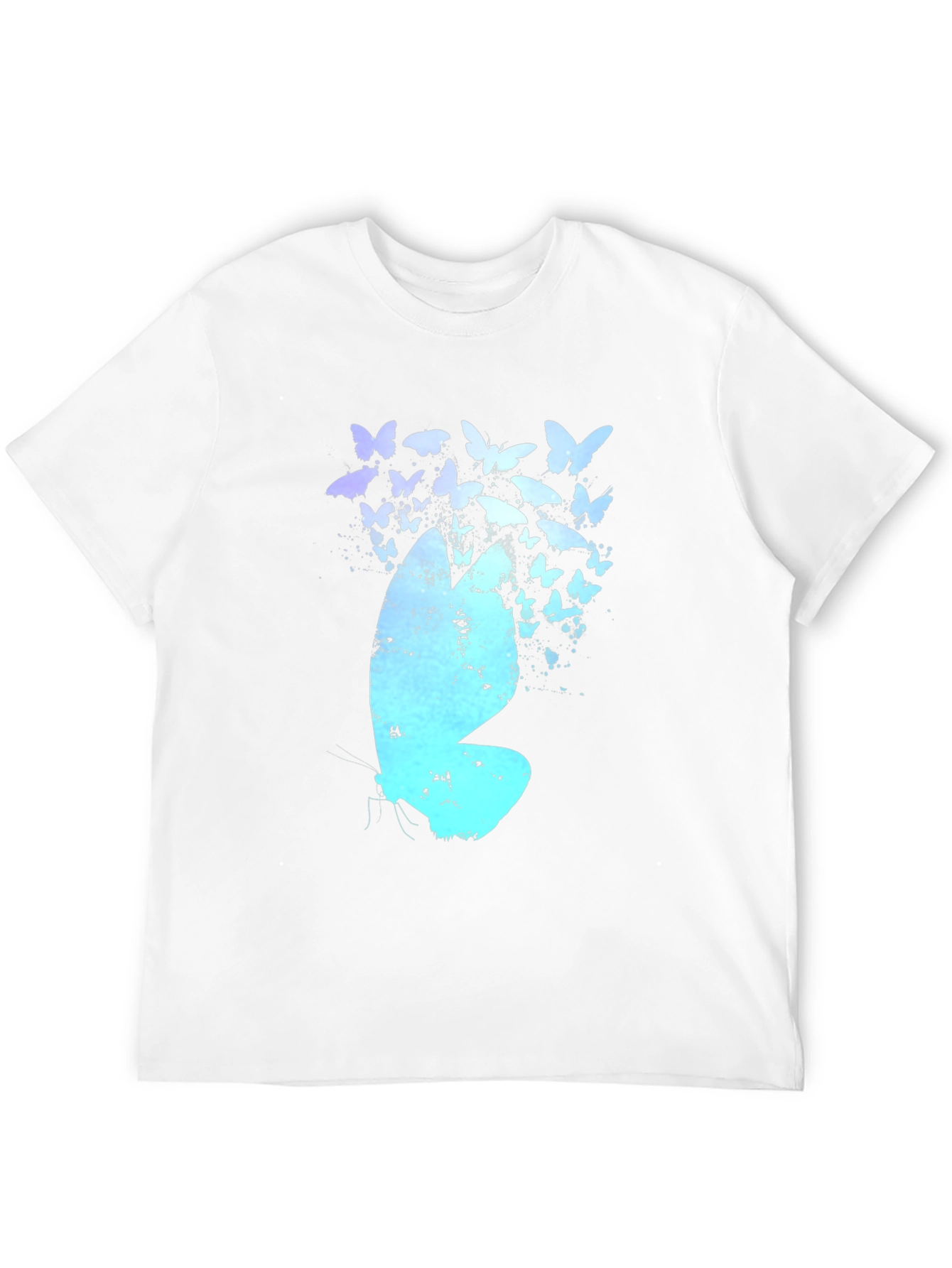 Butterfly Effect Graphic Tee - Black Cotton Blend Shirt