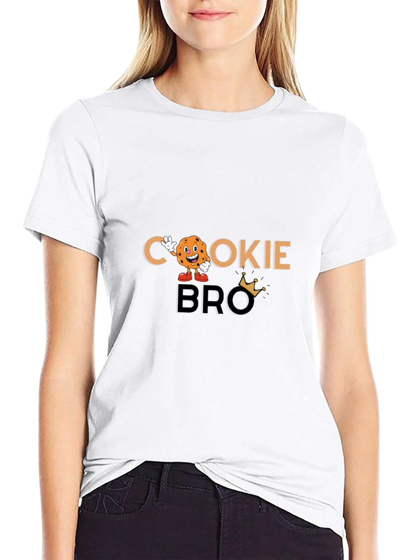 Cookie Bro Black Graphic T-Shirt